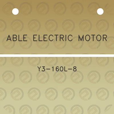 able-electric-motor-y3-160l-8