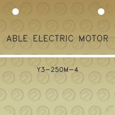 able-electric-motor-y3-250m-4