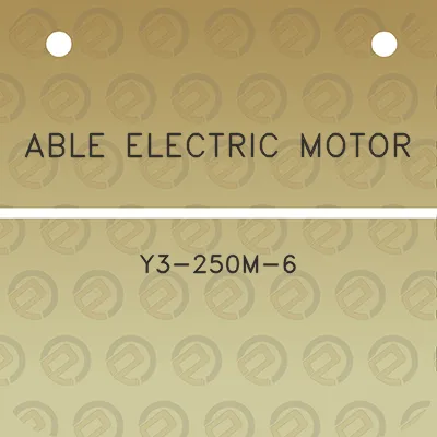 able-electric-motor-y3-250m-6