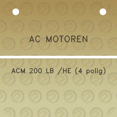 ac-motoren-acm-200-lb-he-4-polig