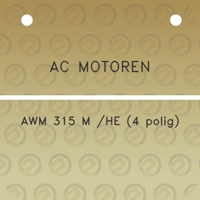 ac-motoren-awm-315-m-he-4-polig