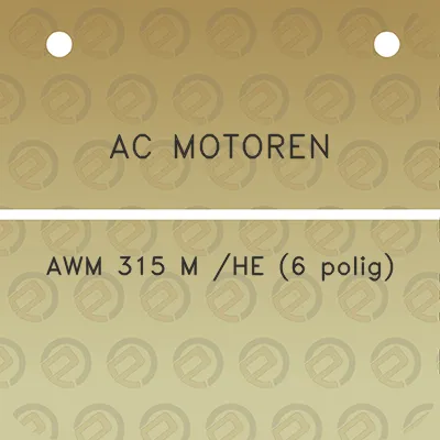 ac-motoren-awm-315-m-he-6-polig