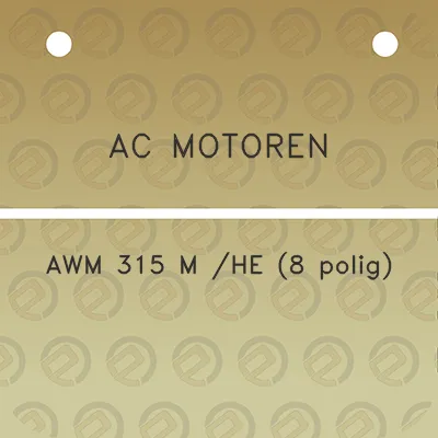 ac-motoren-awm-315-m-he-8-polig