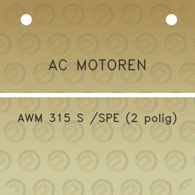 ac-motoren-awm-315-s-spe-2-polig