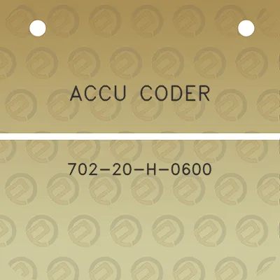 accu-coder-702-20-h-0600