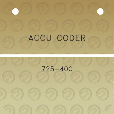 accu-coder-725-40c