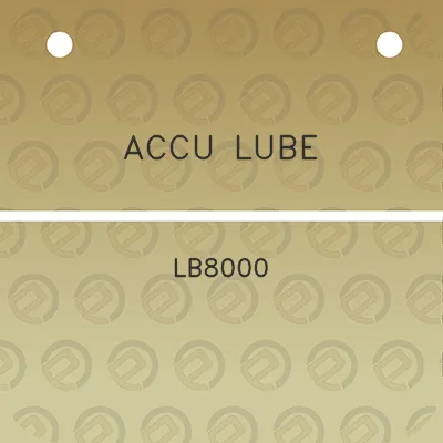 accu-lube-lb8000