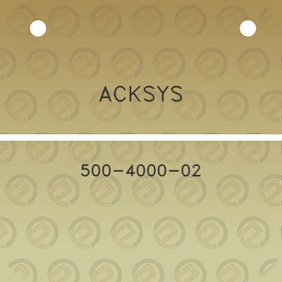 acksys-500-4000-02