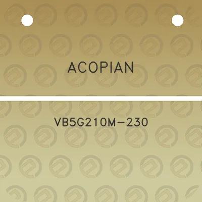 acopian-vb5g210m-230