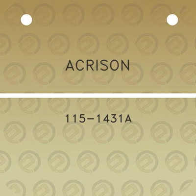 acrison-115-1431a