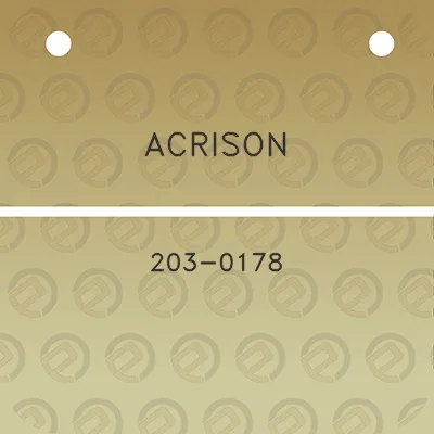 acrison-203-0178