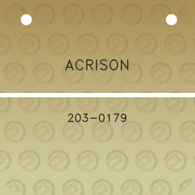 acrison-203-0179