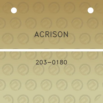 acrison-203-0180