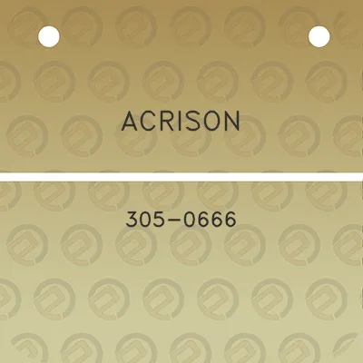 acrison-305-0666