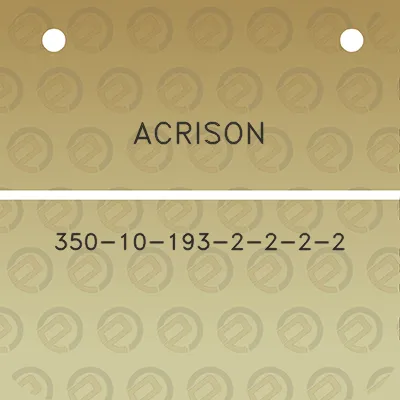 acrison-350-10-193-2-2-2-2