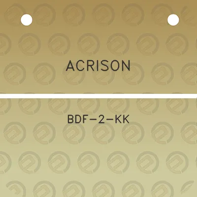 acrison-bdf-2-kk