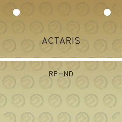 actaris-rp-nd