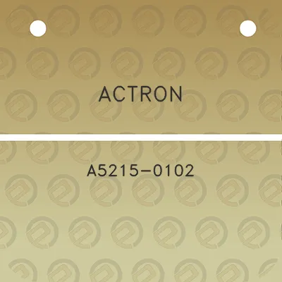 actron-a5215-0102