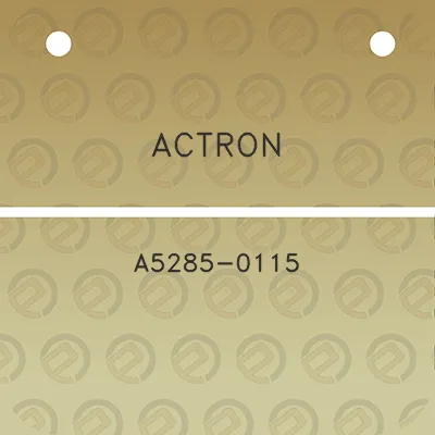 actron-a5285-0115