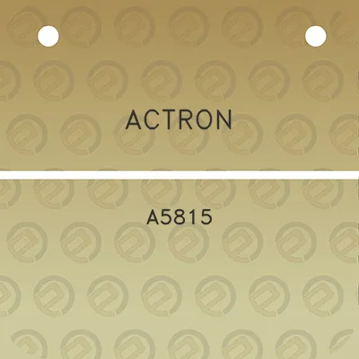 actron-a5815