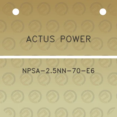 actus-power-npsa-25nn-70-e6