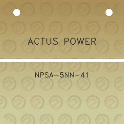 actus-power-npsa-5nn-41