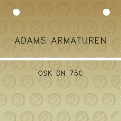 adams-armaturen-osk-dn-750