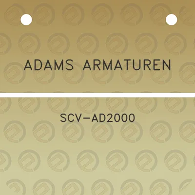 adams-armaturen-scv-ad2000