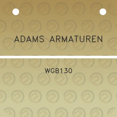 adams-armaturen-wgb130