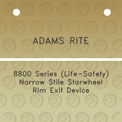 adams-rite-8800-series-life-safety-narrow-stile-starwheel-rim-exit-device