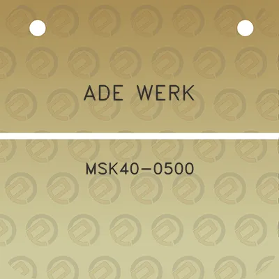 ade-werk-msk40-0500