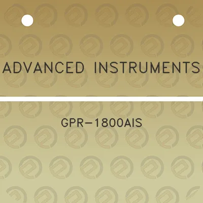 advanced-instruments-gpr-1800ais