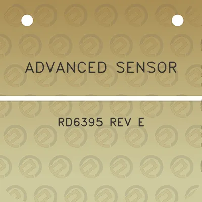 advanced-sensor-rd6395-rev-e