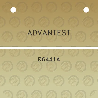 advantest-r6441a