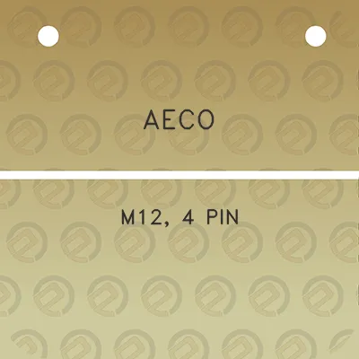 aeco-m12-4-pin