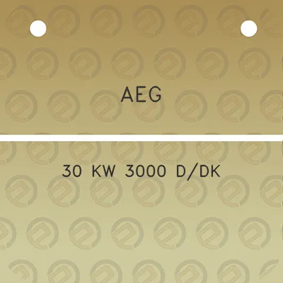 aeg-30-kw-3000-ddk