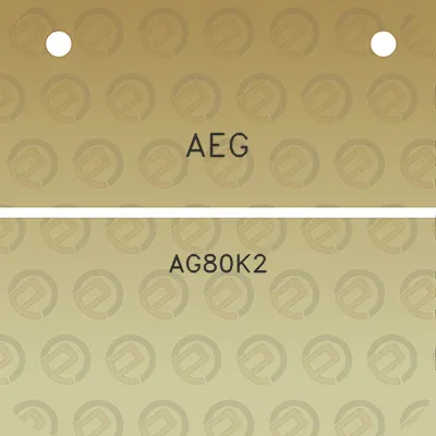 aeg-ag80k2