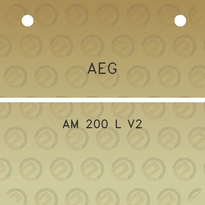 aeg-am-200-l-v2