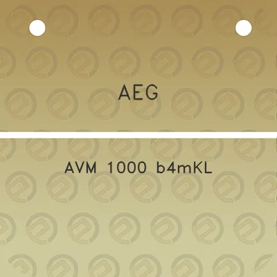 aeg-avm-1000-b4mkl