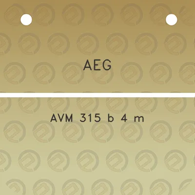 aeg-avm-315-b-4-m