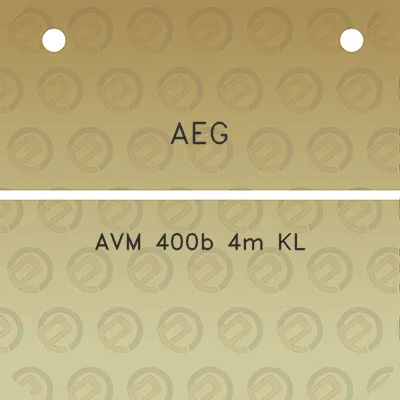 aeg-avm-400b-4m-kl