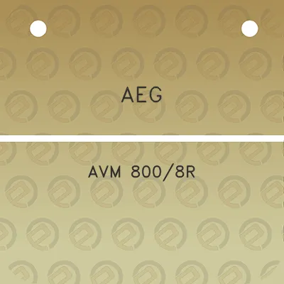 aeg-avm-8008r