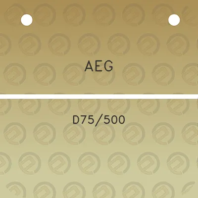 aeg-d75500