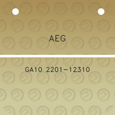 aeg-ga10-2201-12310