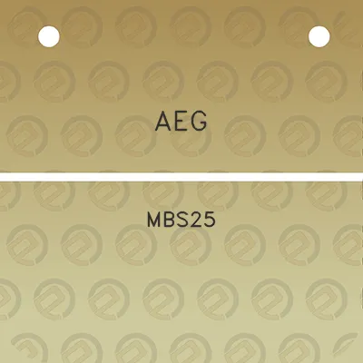 aeg-mbs25