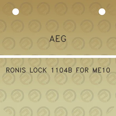 aeg-ronis-lock-1104b-for-me10