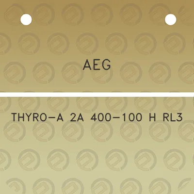 aeg-thyro-a-2a-400-100-h-rl3