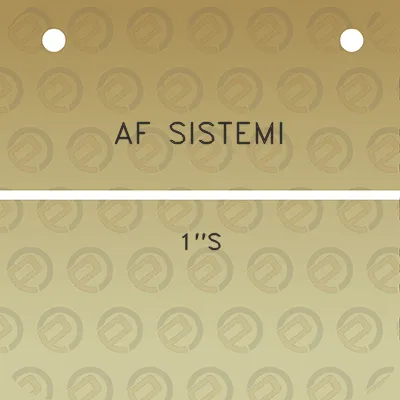 af-sistemi-1s