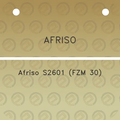 afriso-afriso-s2601-fzm-30