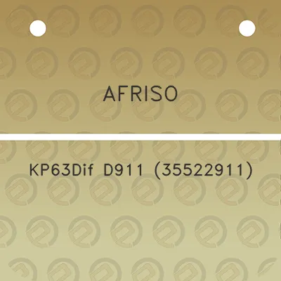 afriso-kp63dif-d911-35522911